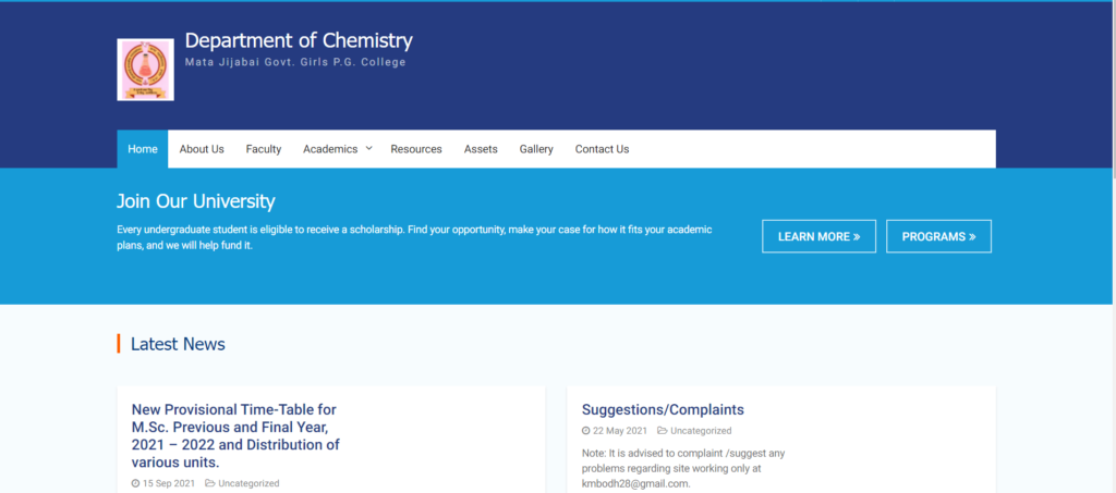 Dept. of Chemistry (GDC College)